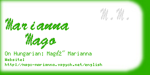 marianna mago business card