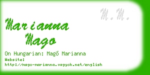 marianna mago business card